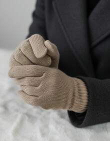 Lilas Inova Unisex Thick Wool Glove Autumn Winter High Quality - 摩卡棕 - 查看 10