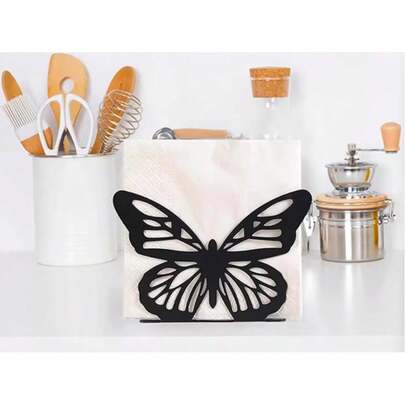 Eiserner Cut Out Servietten-Halter, kreativer Metall-Papierhandtuchhalter, Tischablage Dekoration für Hotel, Restaurant, Bar