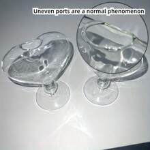 Ly cocktail pha lê hình trái tim thanh lịch, lãng mạn kèm ống hút cùng màu - Hoàn hảo cho Martini, rượu vang, nước ép và whisky - Phụ kiện quầy bar tại nhà lý tưởng và quà tặng cho các bữa tiệc. - trắng - Xem 3