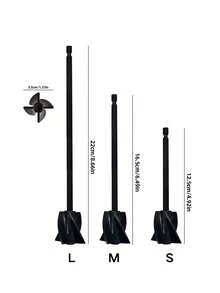 Premium Resin Mixer, Battery Powered Hand-Held Epoxy Resin Mixer To Relieve Wrist Fatigue, Epoxy Resin Stirrer, Resin Mixer, Resin Mold, Silicone Resin Mold Mixer, DIY Crafts (Including 1 Mixing Rod + 1 Double-Headed Screwdriver). It Can Also Be Used As An Electric Screwdriver. 1 Mixing Rod S M L - Multicolor - View 9