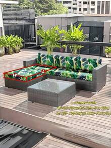 1pc Decorative Sofa Seat Cushion Cover, Non-Slip Elastic Full Wrap Outdoor Waterside Sofa Cushion Cover, Single/Double/Three/Four-Seater, Milk Silk Fabric Floral Print, Suitable For Spring, Summer, Autumn, Winter - Multicolor - View 13