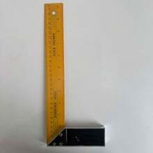 Metal Carpenter's Square, L-Shape Frame Right Angle Ruler, Durable Steel Square Tool Suitable For Woodworking And Frame Making - A - View 3