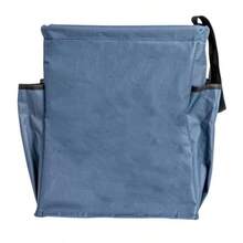 Household Essentials Blue Krush Bolsa de Lona con Bolsillos Bolsa de comestibles Reutilizable con Ribete Negro - Azul - Ver 6