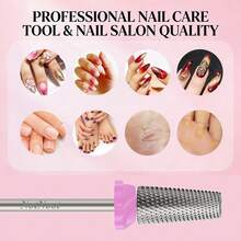 NotNoot 3 In 1 Nail Drill Bit, Cross & Slim Edition, Professional Nail Drills For Electric Manicure Drill Machine (Extra Fine -XF) - Silver - View 5