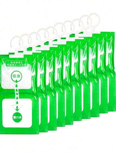10pcs/5pcs/3pcs Wardrobe Dehumidifier, Moisture Absorbing Bag, Hanging Dehumidification And Anti Mold Bag, Suitable For Wardrobes, Bathrooms, Wardrobes, Kitchens, Laundry Rooms, Bathrooms, Cabinets, Cars, Household Dehumidifiers, Versatile In Spring, Summer, Autumn, Winter, Friend Gifts