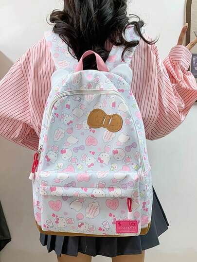 SANRIO New Backpack Cute School Bag Large Capacity Backpack For College Students