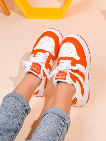 1 Pair Spring/Autumn Soft Bottom Lightweight & Comfortable Children's Casual Running Sports Shoes, Suitable For Indoor/Outdoor Wear, Fashion Sneakers