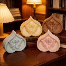 心形婴儿造型硅胶蜡烛皂模具 - 手捧婴儿脚丫设计，适用于DIY蜡烛、肥皂、树脂、石膏及婴儿派对纪念品工艺品 - Heart Baby Mold - 查看 2