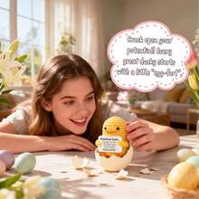 1pc Cute Duck Gift Crocheted Flowers Front Small Inspirational Female Birthday Gift Handmade Duck Decoration. - 彩色 - 查看 8