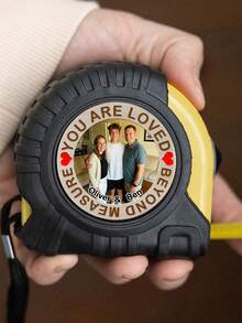 1 pieza Cinta métrica personalizada y personalizada, cinta métrica grabada, regalo de herramienta de cinta métrica retráctil para el Día del Padre, cinta métrica personalizada y personalizada para papá, abuelo, regalo de cumpleaños para el padre - Multicolor - Ver 4