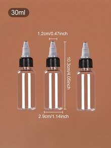 1pc/2pcs/3pcs 10ml/20ml/30ml/50ml/60ml/100ml Essential Oil Refillable Dropper Bottles, Squeeze Dropper Bottles, Clear Pointed Tip Dispenser Bottles - Clear - View 26