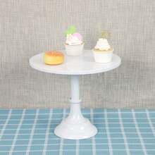 8/10/12 pulgadas Soporte de pastel de metal blanco, adecuado para decoración de bodas y fiestas de cumpleaños, suministros para decorar pasteles, decoración de mesa de postres, bandeja de pasteles, estante de pastelería, soporte de exhibición de postres de hierro blanco alto, se puede usar para bufé y descanso del té, decoración de mesa de boda - Multicolor - Ver 4