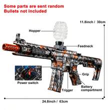 Unilabo M4A1 Electric Toy Gun Set, High Precision Shooting Toy, Rechargeable And Reusable, Perfect Outdoor Party Game And Gift For Boys, Birthday/Holiday Present (Excluding Bullets) - Multicolor - View 18