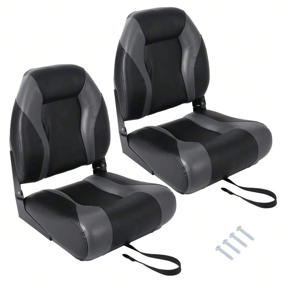 Cabin Seats - Black and Gray Color Blocking, Thickened Version - View 1