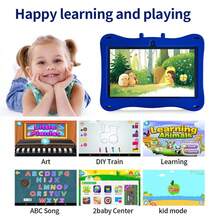Máy tính bảng trẻ em 7 inch, RAM 4GB + ROM 64GB / Bộ xử lý 4 nhân 1.3GHz / Android 13 MTK8321 / Màn hình IPS độ phân giải cao 1280x800 / Camera 2MP+5MP / Pin dung lượng lớn 4000mAh / Hỗ trợ WiFi, trò chơi giáo dục và kiểm soát của phụ huynh / Sử dụng nhựa ABS + Silicone BDF X1 (Bao gồm: Hộp đựng/Cáp dữ liệu/Sách hướng dẫn/OTG/Kim chọc thẻ) - Nhiều màu - Xem 9