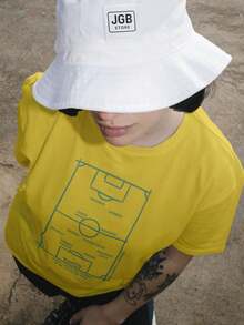 Brazil Team T-Shirt 1994 World Cup Fourth Winning T-Shirt 100% Cotton Unisex Men's Women's Plus Size World Cup - Màu vàng - Xem 4
