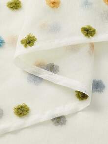 1片/2片装欧式古典刺绣薄纱窗帘，白色透明窗帘，适用于卧室、阳台、客厅，奢华窗帘，优雅白色蕾丝窗帘，饰以精致叶子刺绣，透光涤纶窗帘，适用于客厅、卧室、办公室等场所 - 可机洗，卧室装饰窗帘。 - 彩色 - 查看 7