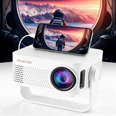 Proyector mini portátil para el hogar compatible con 1080P