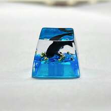1pc Resin Drop-Gel Transparent Personalized Koi Fish Goldfish Keycaps For Underwater World Cross-Axis Mechanical Keyboard Keycaps - 1 Piece - View 11