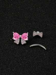 1 chiếc khuyên rốn hình bướm dễ thương đính đá Zirconia, làm từ thép không gỉ 316, ngọt ngào và tinh tế, thích hợp để đeo hàng ngày, có nhiều màu sắc để lựa chọn. - Nhiều màu - Xem 3