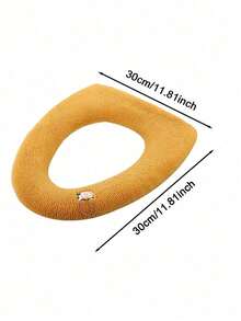 Toilet Seat Cover, Thickened Plush Toilet Seat With Handle, Suitable For All Seasons, Warm And Fashionable - Multicolor - View 8