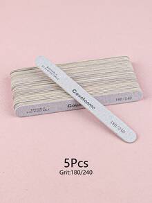 5Pcs/10Pcs/20Pcs/50Pcs Thin Gray Straight Nail Files, Double-Sided Buffing Blocks, Professional Wooden Nail Files, 100/180 Grit, 180/240 Grit, Nail Salon Manicure Pedicure Tools - Grey - View 17