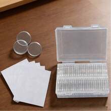 100Pcs /30mm Transparent Coin Cases Coins Storage Capsules Protection Box Container Holder Coin Collecting Box Case Collect - Multicolor - View 10