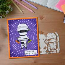 Creative Mummy Dies, DIY Scrapbooking Album And Embossing Stencil, Greeting Card Making Tool, Card Paper Cutting Crafts ,Gift Card Making Template Die Cuts. - Silver - View 3