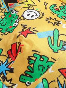 Bộ 5 chiếc quần lót nam tuổi teen, quần boxer co giãn thoải mái, in họa tiết graffiti thời trang. - Nhiều màu - Xem 5