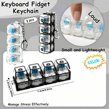 四指钥匙扣 | 小巧精致，舒缓压力，易于使用，可重复使用，适合日常携带，塑料和金属材质 - 彩色 - 查看 3