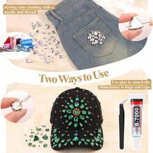 130 piezas de Rhinestones transparentes, Rhinestones de garra de metal mixto, Adecuado para joyería, ropa, accesorios, zapatos, vestidos, prendas de vestir - Kong - Ver 7