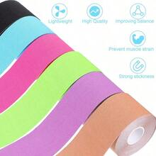 Elastic Sports Kinesiology Tape High-Strength And Highly Elastic Muscle Tape Suitable For Fitness Training(2.5cm*5m) - Multicolor - View 1