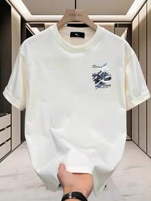Men's 180g Heavy-Weight 100% Pure Cotton - White - View 2