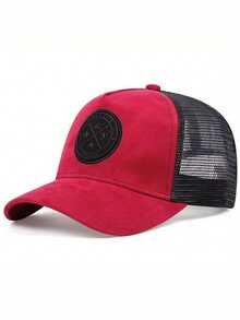 1pc New Pattern Baseball Truck Driver Hat, Versatile Sun-Shading Cap, Polyester - Patterned Bat Hat - View 10