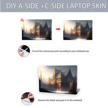 2张印花笔记本电脑贴膜，适用于惠普、苹果、康柏、宏基等品牌的15.6-16英寸笔记本电脑，可移除且防刮擦 - 查看 6