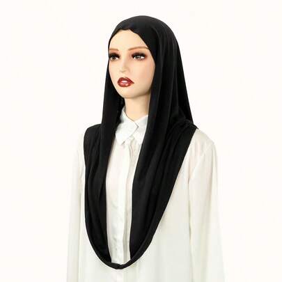 Women's Versatile Headscarf, Comfortable Solid Color Casual Tube Top Undershirt