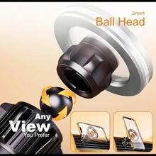 Magnetic Car Air Vent Phone Holder With Built-In Air Freshener, Rotatable Design, Strong Magnet To Securely Hold Phone, Car Accessories - A - View 6