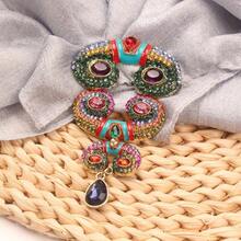Vintage Luxe Crystal Brooch - Bohemian : High-Shine Rhinestones And Unique Shapes - Stand Out At Weddings, Parties, Or VIP Events, Pairing With Scarves, Jackets, Or Dresses - Add A Touch Of Stylish Color To Your Everyday Wardrobe. - 彩色 - 查看 3