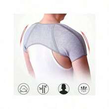 Adjustable Breathable Back Support Strap With Crossed Shoulder Straps - Multicolor - View 6