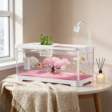 Small-Medium Aquarium Landscape Fish Tank, Living Room New Model Complete Set With Goldfish & Aquatic Plants - View 5