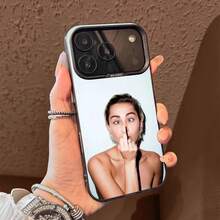 Funda para teléfono M-Miley Cyrus  Vacation para iPhone 15, 16, 12, 14, 13, 17, 11, E, Max, Plus, Air, Pro, Mini, cubierta de TPU negra. - z6 - Ver 2
