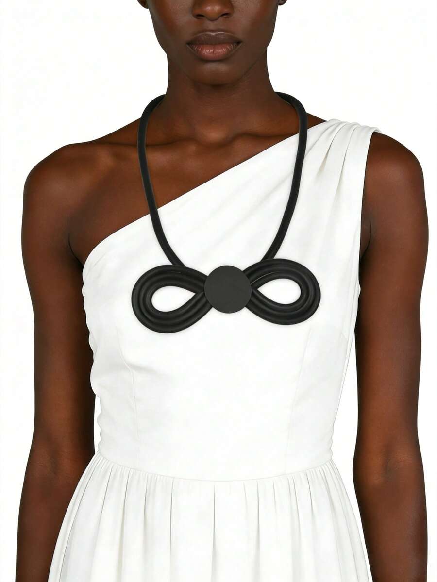 MARLIWOO 1件时尚甜美蝴蝶吊坠项链，复古个性饰品，适合日常佩戴 - 彩色的 - 查看 1