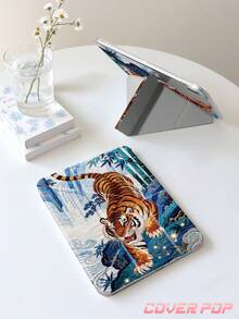 这款绣有猛虎奔腾山峰图案的平板电脑保护套，适用于苹果 10.2 英寸/11 英寸（2020/2021 款）、10 英寸（2022 款，10.9 英寸）、(A16) 11 英寸（第 11 代，2025 款）、第 9/10 代、苹果 Air 4（10.9 英寸）、三星 Galaxy Tab S6 Lite 10.4 英寸、Kindle（第 11 代，2024 年发布）等机型。保护套防摔，带笔槽，支持睡眠/唤醒功能，是馈赠亲朋好友的浪漫礼物。 - 彩色 - 查看 5