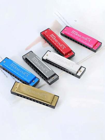 10-Hole High Quality C-Tuned Harmonica - Polished Durable Hard Case - Harmonica Instrument, DIY Harmonica Necklace, Suitable For Beginners, Party Decor, Gift For Music Lovers