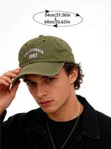 Mũ lưỡi trai nam - Thêu logo California 1987, mũ mềm kiểu "Dad Hat", vừa vặn với mọi khuôn mặt, phong cách retro thường ngày. - A - Xem 6