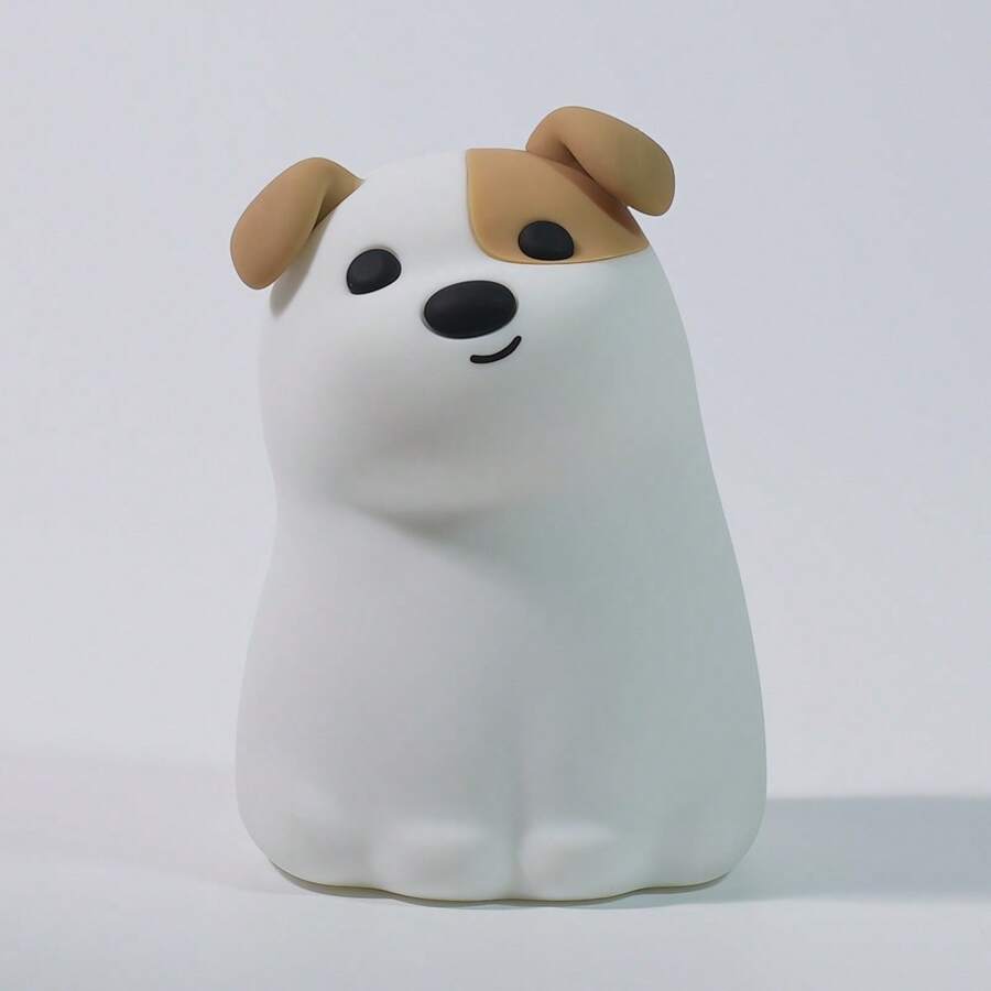 Puppy Guardianship Night Light, Cute Dog Silicone Touch Lamp, Dimmable USB For Baby Room Nursery Gift - Seven Colors - View 1