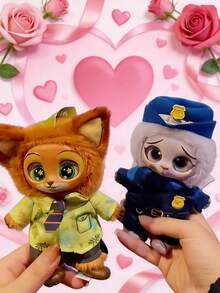 Dolls - Cute Judy Hopps And Nick Wilde Toys With Interchangeable Outfits, Cartoon Collectibles Suitable For Students And Fans (Random Delivery) - Zootopia - View 9