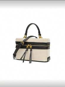 2026 春季新款女士黑色硬挺单肩/斜挎包 - 黑色 - 查看 5