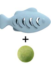 Silicone Fish Cat Toy, Self-Entertaining Cat Wand Teaser Toy - View 11