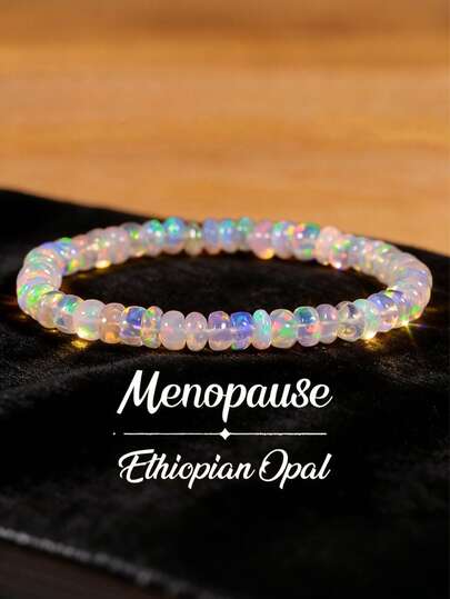 1 chiếc vòng tay cân bằng cảm xúc thời kỳ mãn kinh, vòng đeo tay dành cho phụ nữ mãn kinh, trang sức dây chun, giúp duy trì sự cân bằng cảm xúc.